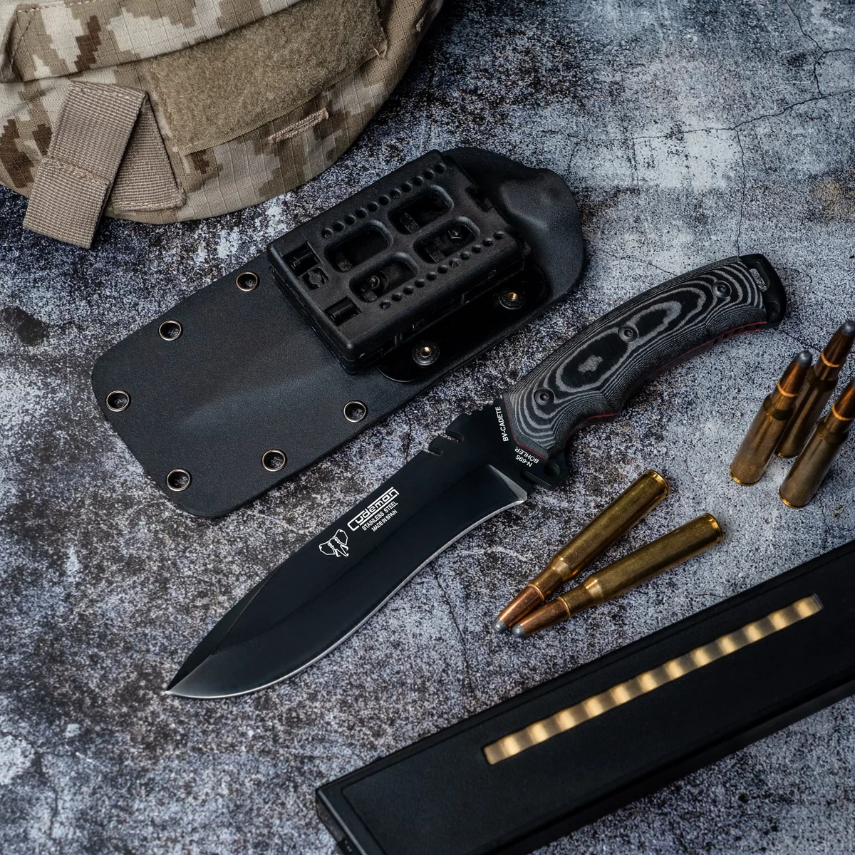 Cudeman Cadet Black w/Kydex Sheath - Image 3