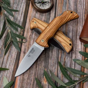 Alternative view of Cudeman Olive Wood Back Lock Folder