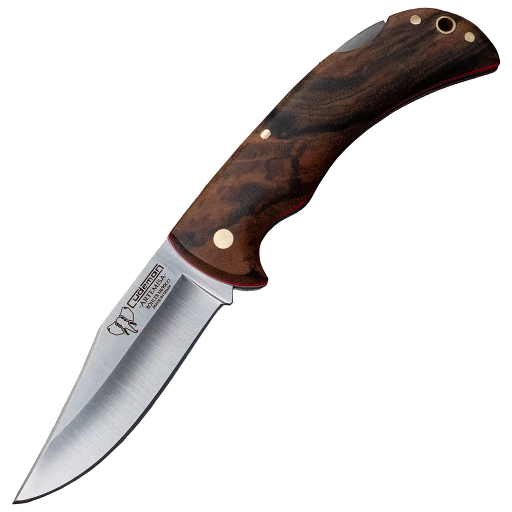 Cudeman 3.74" Walnut Folding Knife