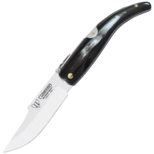 Cudeman Bull Horn Classic Folding Knife with Sheath