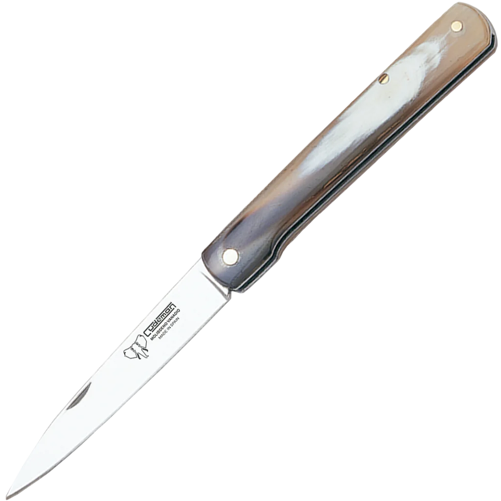 Cudeman Stilleto Pocket Knife with Bull horn handle 408-A