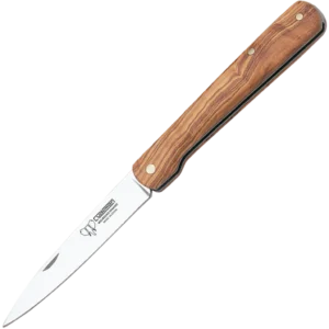 Cudeman Stilleto Pocket Knife with Olive Wood handle 408-L
