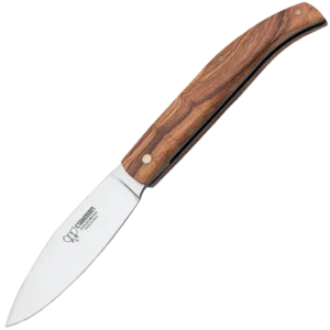 Cudeman Olive Wood Outdoor Pocket Knife w/Sheath