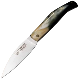 Cudeman Drop Point Pocket Knife - Bull Horn