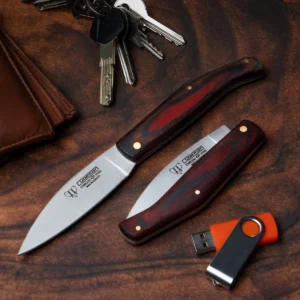 Alternative view of Cudeman Large Pakkawood Outdoor Pocket Knife