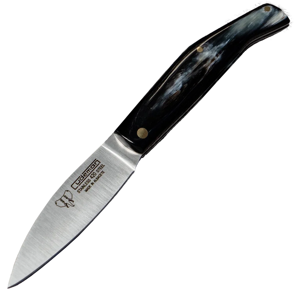 Cudeman 444-AF Drop Point Folding Knife with Sheath