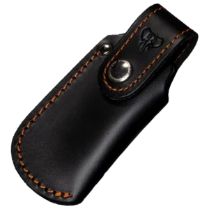 Cudeman 4.7" Snap Closure Sheath - Orange Stitching