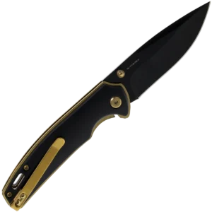 Alternative view of Oakleaf Folder - Black Blade, Gold Handle
