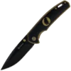 Oakleaf Folder - Black Blade, Gold Handle