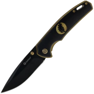 Oakleaf Folder - Black Blade, Gold Handle