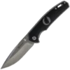 Oakleaf Folder - Satin Blade, Black Handle