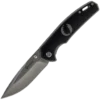 Oakleaf Folder - Satin Blade, Black Handle