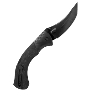 Alternative view of Cold Steel 60 Series Black Sable Lockback Knife - Black Carbon Fiber