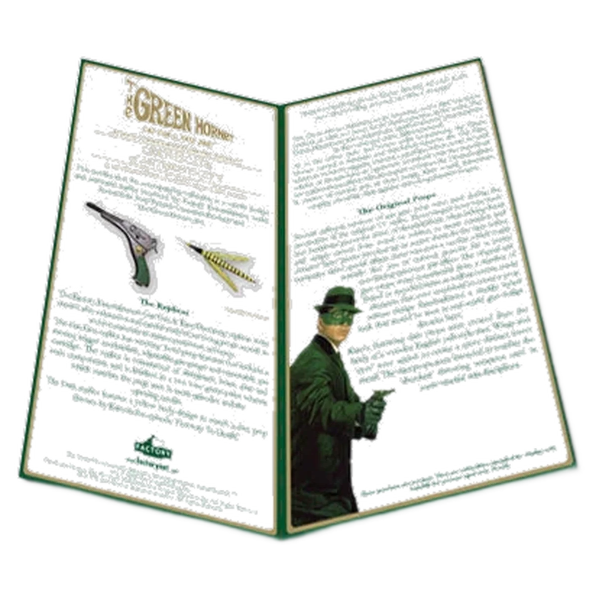 Factory Entertainment Green Hornet - Green Hornet Gas Gun & Kato Dart 1:1 Prop Replica Limited Edition - Image 11