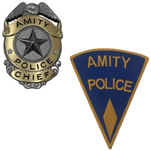 Factory Entertainment Jaws - Amity Island Police Chief Badge And Patch Limited Edition Prop Replica