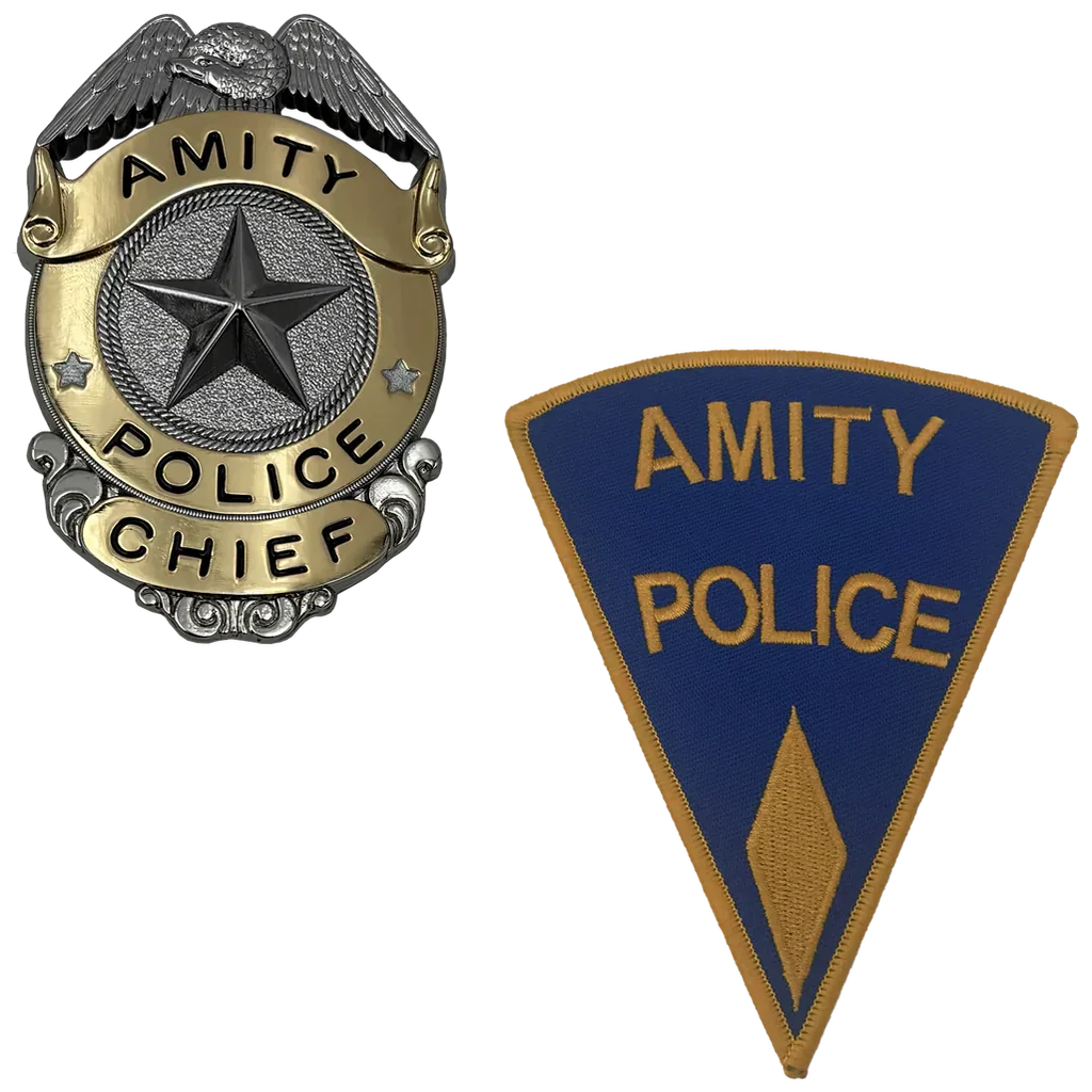 Factory Entertainment Jaws - Amity Island Police Chief Badge And Patch Limited Edition Prop Replica