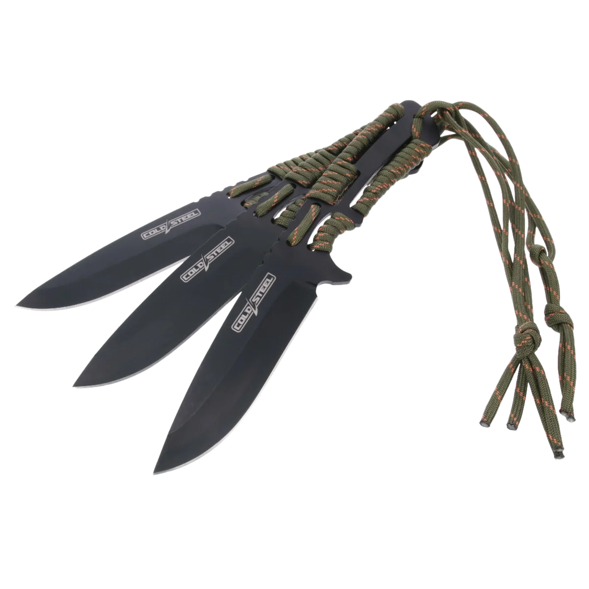 Cold Steel THROWING KNIVES / 4.4" DROP POINT BLADE / BLACK (3 PACK) - Image 2