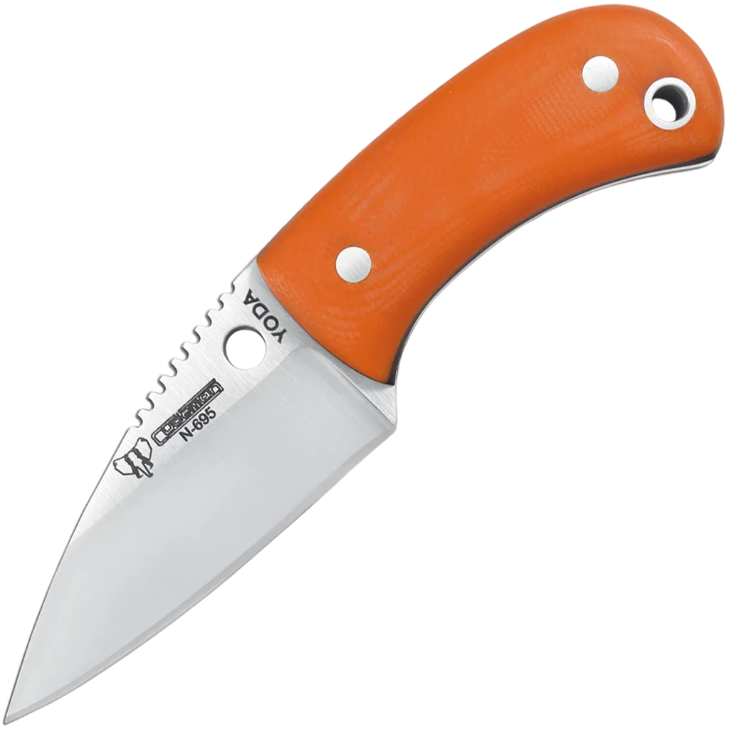 Cudeman 200-J-K Yoda Orange w/ Kydex Sheath