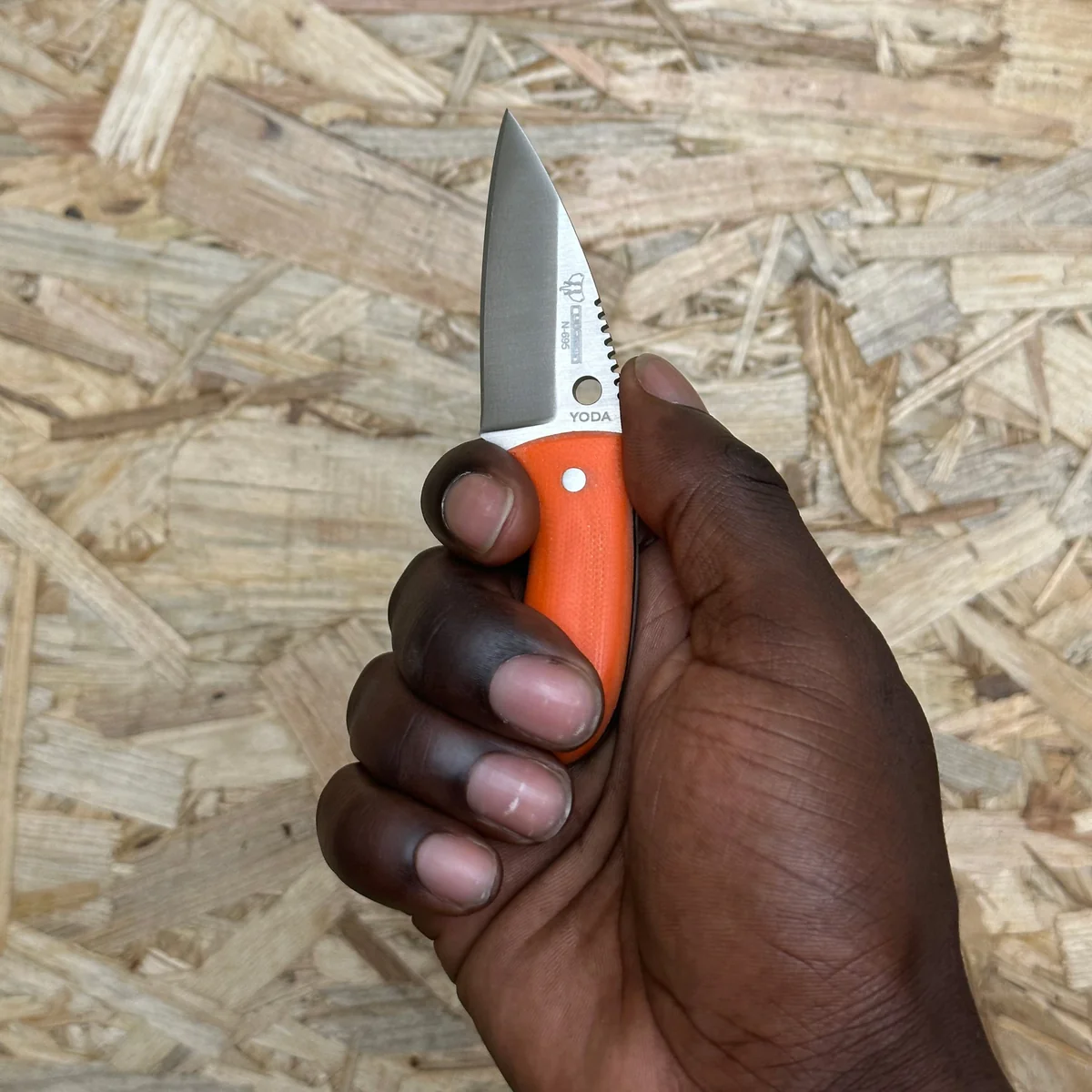 Cudeman 200-J-K Yoda Orange w/ Kydex Sheath - Image 2