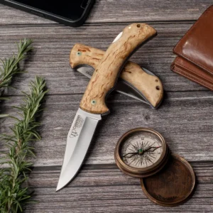 Alternative view of Cudeman 3.74" Clip Point Curly Birch Folder