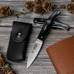 Cudeman 444-AF Drop Point Folding Knife with Sheath - Image 3