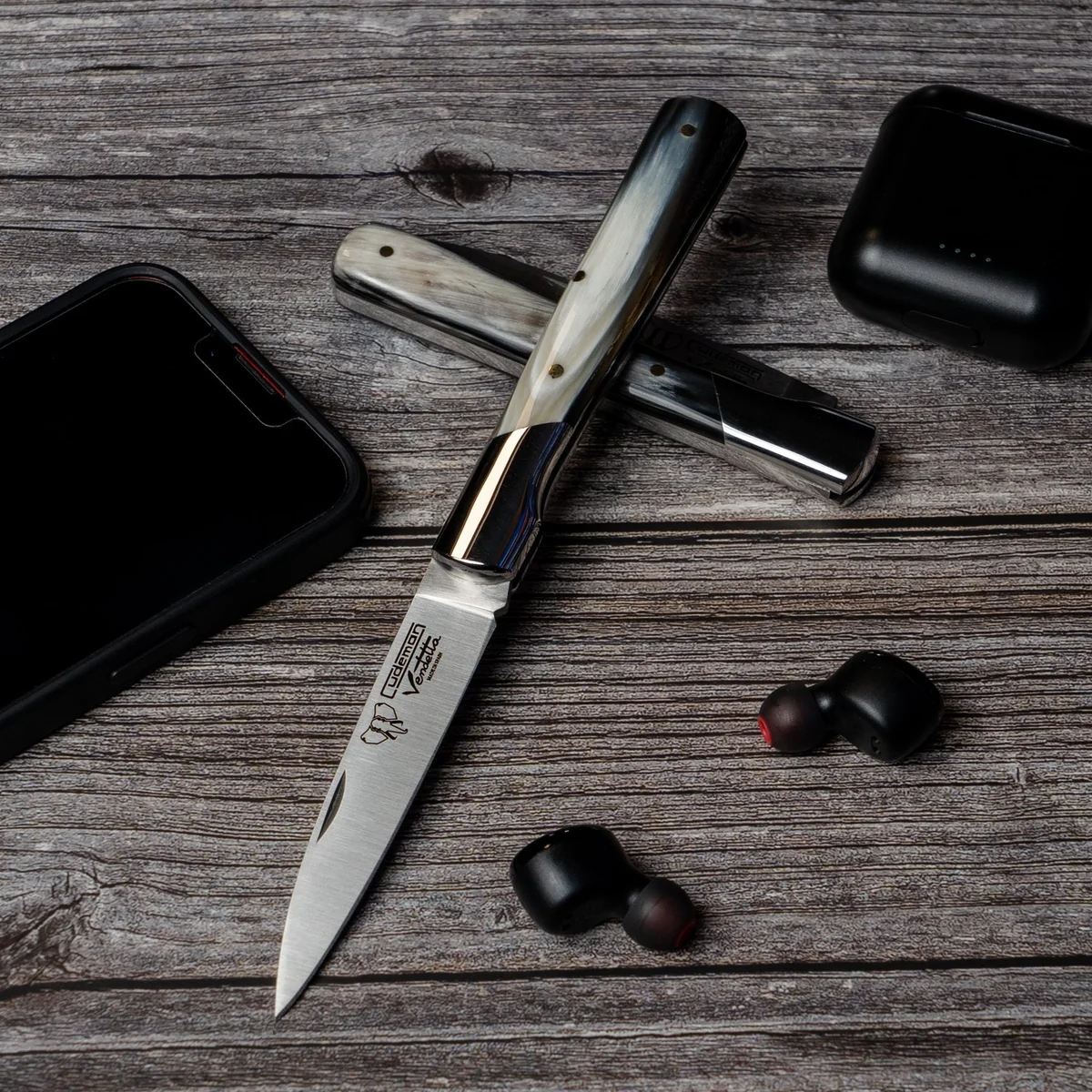 Cudeman Bull Horn Pocket Knife 409-A - Image 2