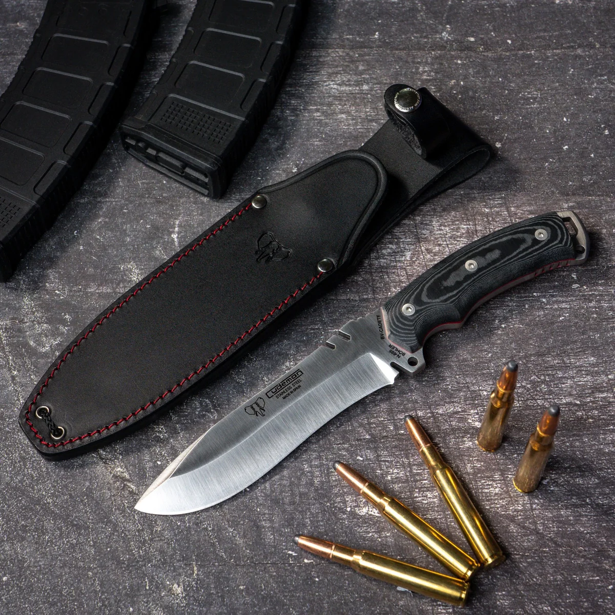 Cudeman Cadet Micarta w/Leather Sheath - Image 3