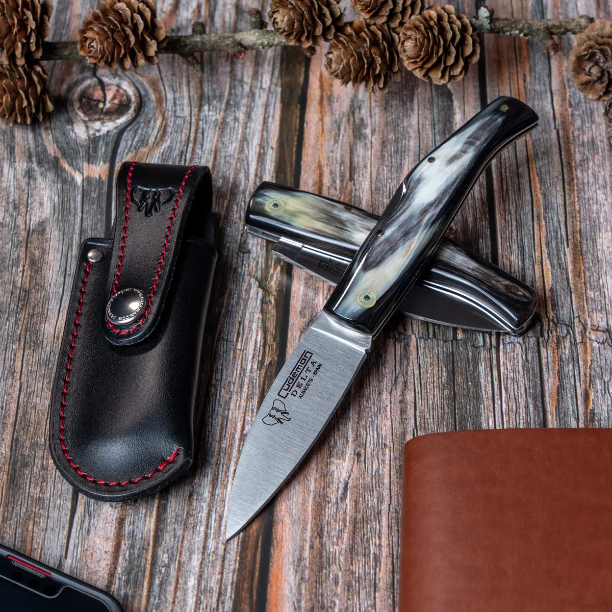 Cudeman Delta Bull Horn w/Sheath - Image 3
