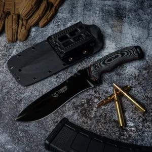 Alternative view of Cudeman Green Beret Black/Kydex