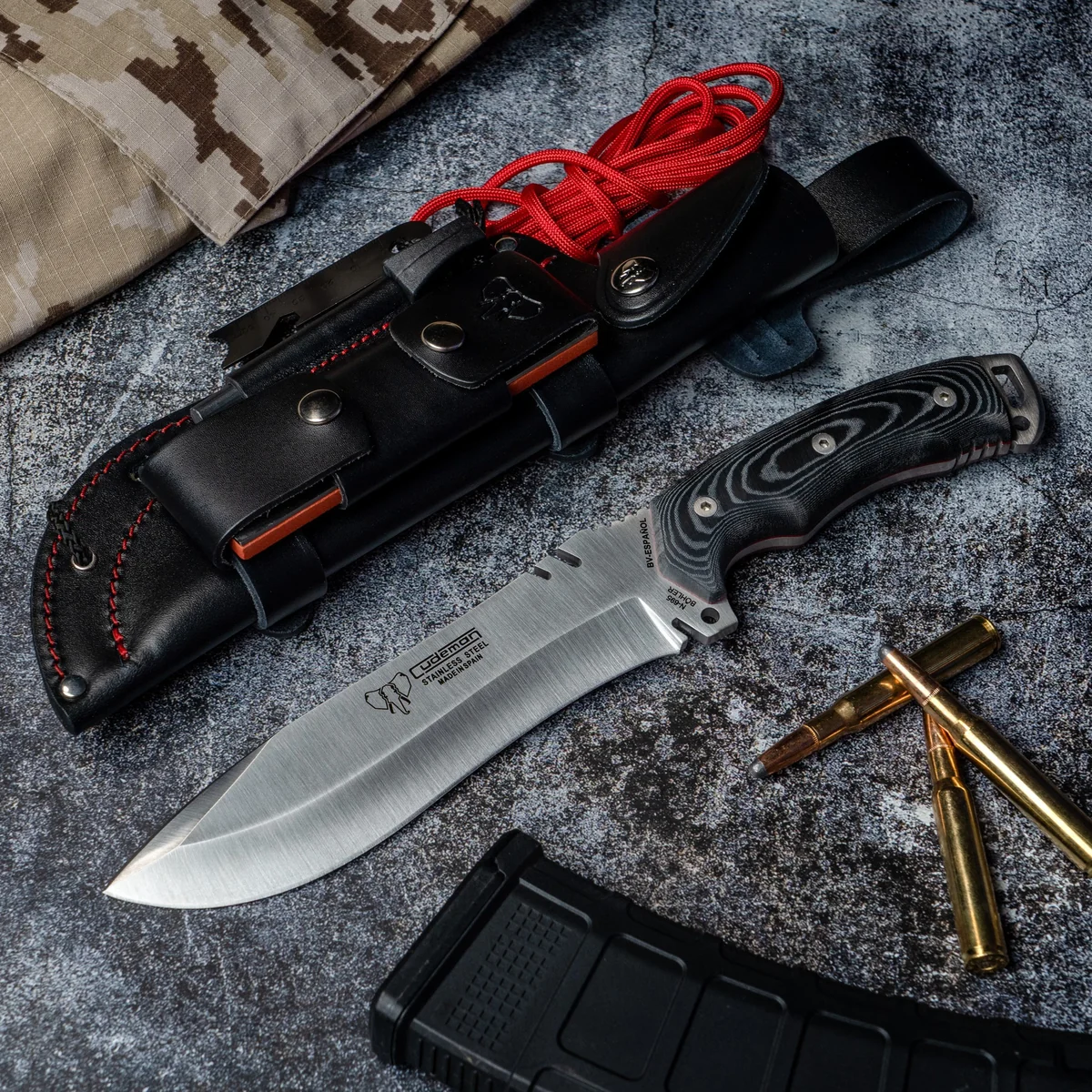 Cudeman Green Beret with Survival Kit - Image 3