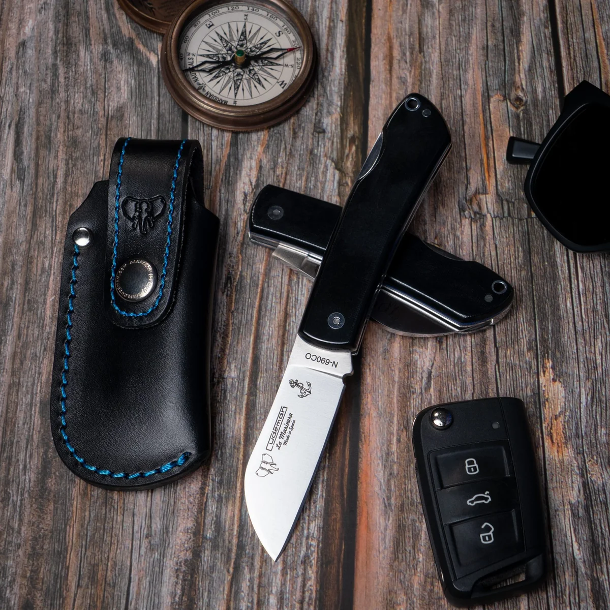 Cudeman La Marinera Micarta Folder w/Sheath - Image 3