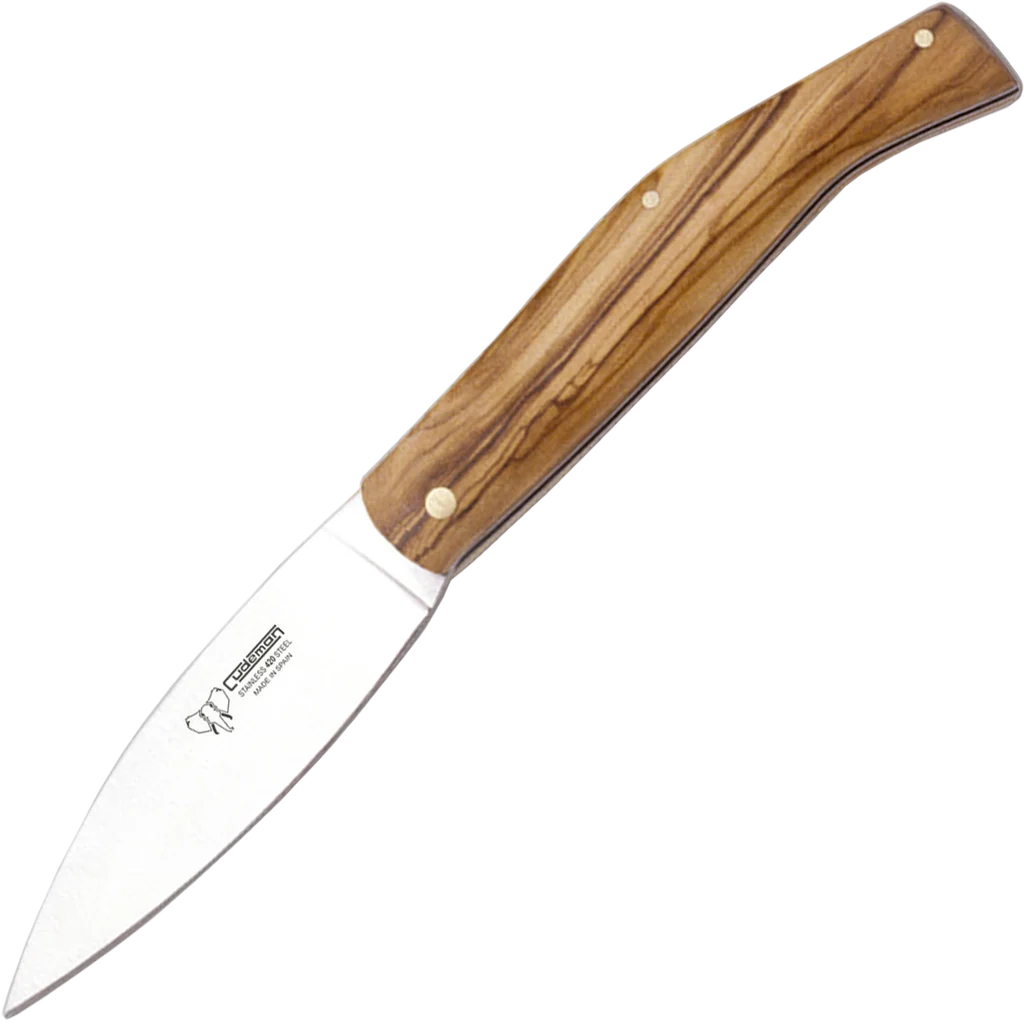 Cudeman Large Olive Wood Outdoor Pocket Knife