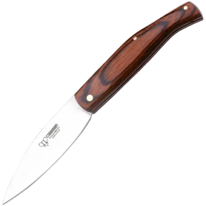 Cudeman Large Pakkawood Outdoor Pocket Knife w/Sheath