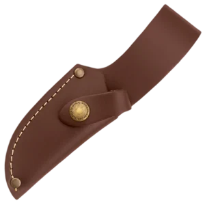 Alternative view of Cudeman Olive Wood Handle Skinner with Leather Sheath