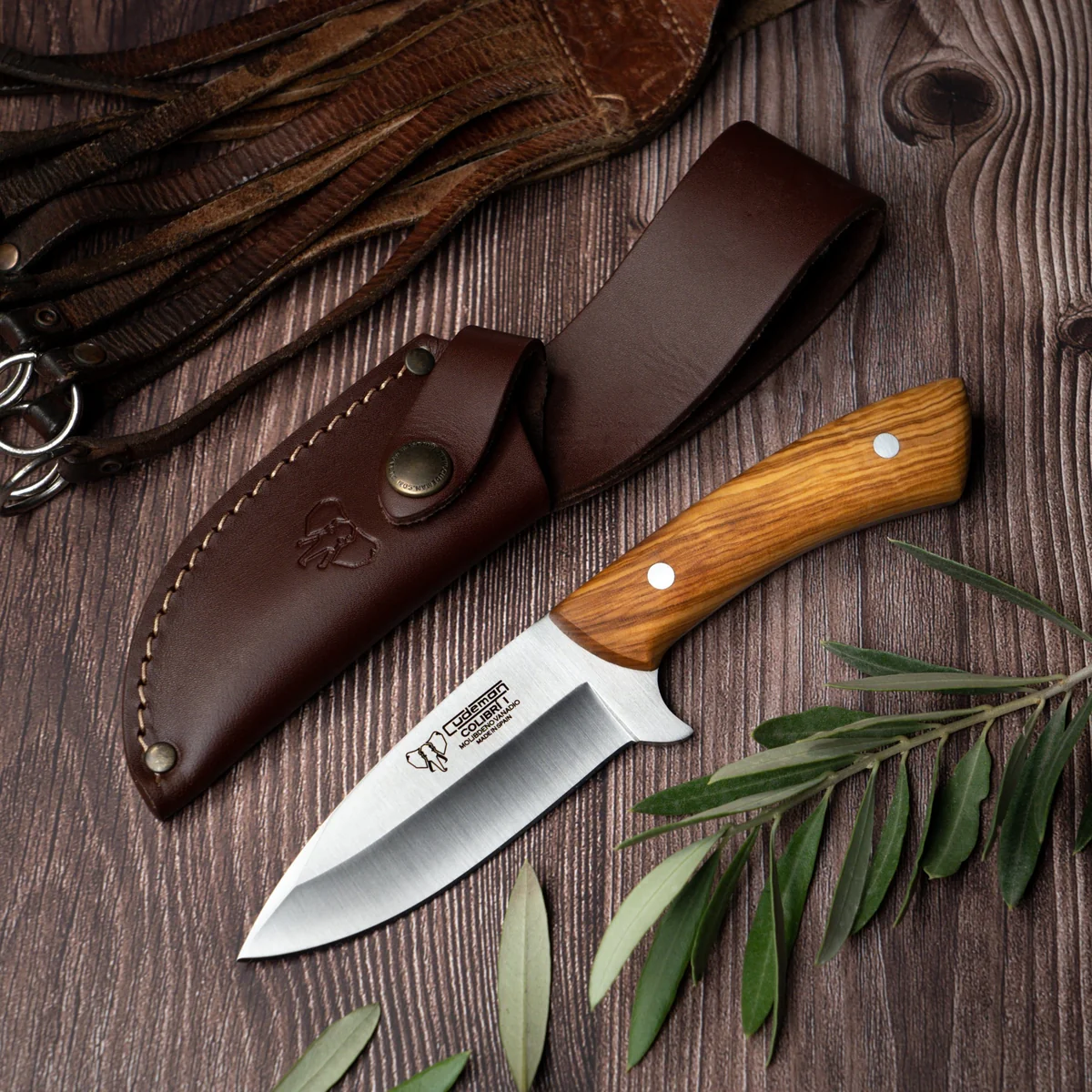 Cudeman Olive Wood Hunting Knife 133-L - Image 3