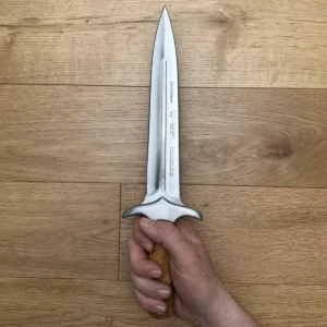 Alternative view of Cudeman Olive Wood Spear Point Hunting Dagger 105-L