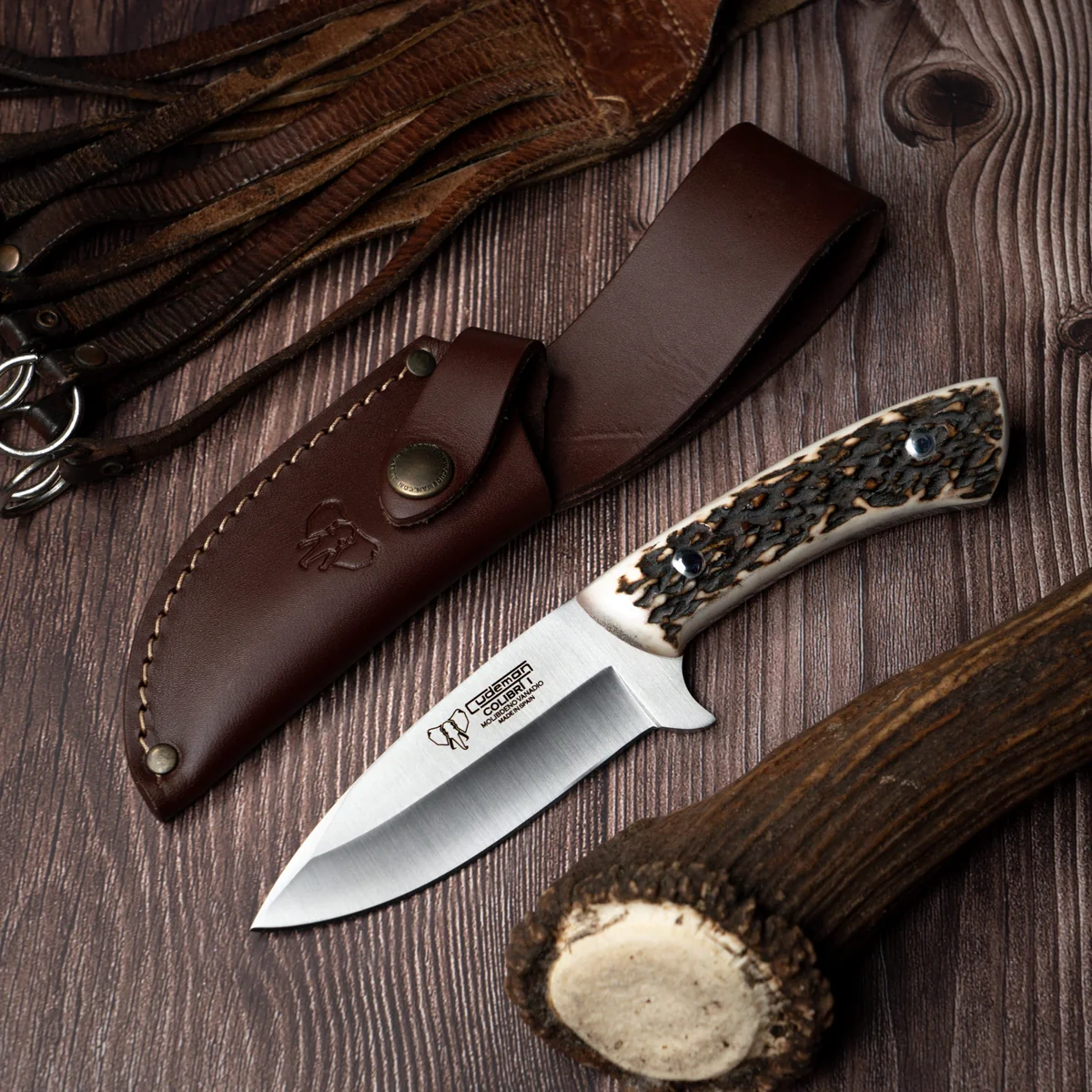 Cudeman Polished Deer Stag Handle Skinner - Image 3