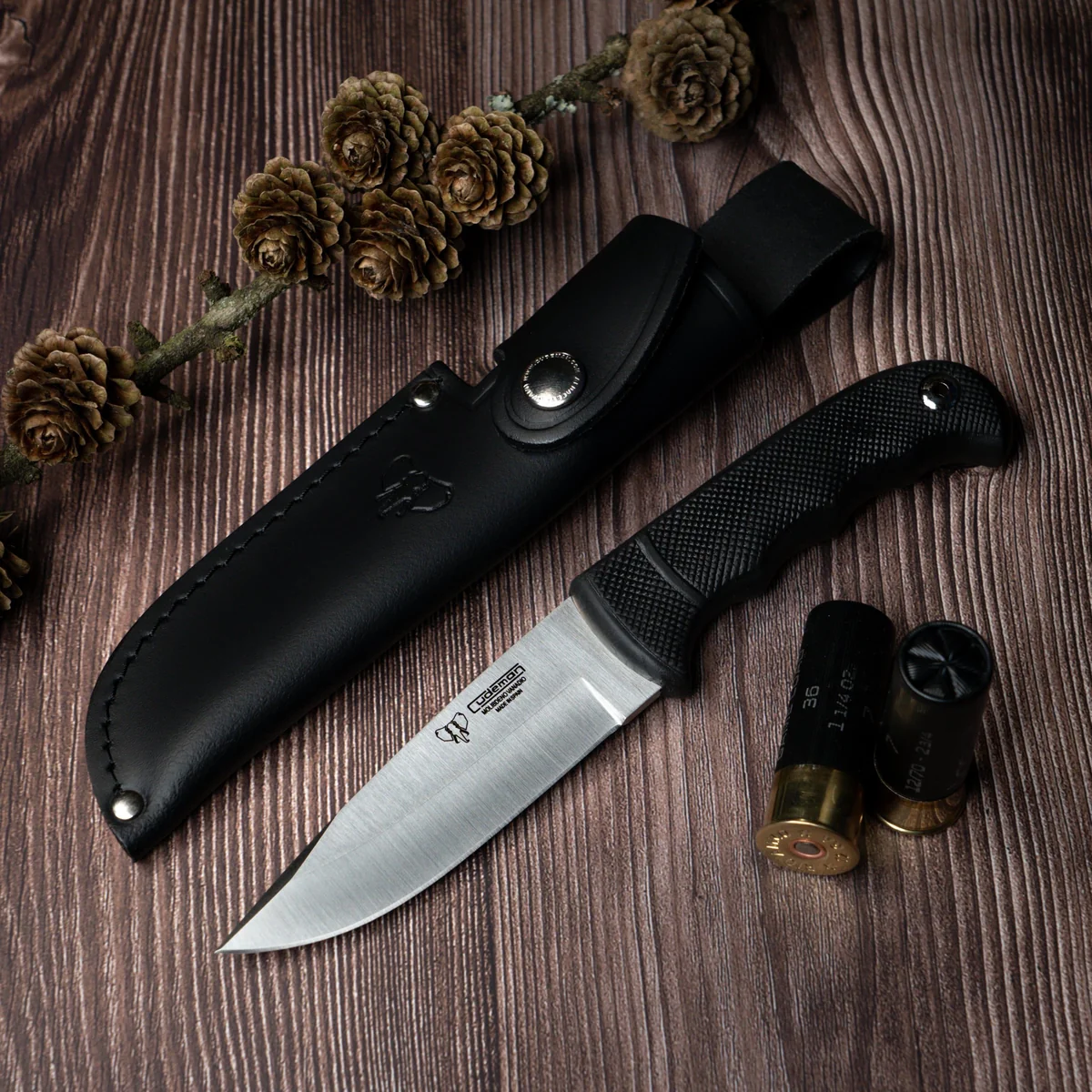 Cudeman Rubber Handle Bushcraft Knife 147-H - Image 3