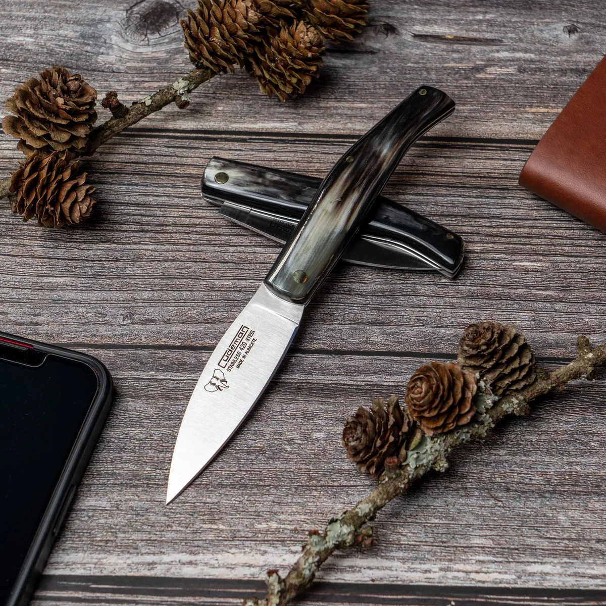 Cudeman Small Bull Horn Folding Knife - Image 3