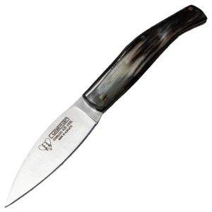 Cudeman Small Bull Horn Folding Knife with Sheath