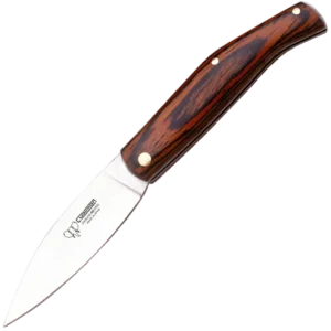 Cudeman Small Pakkawood Outdoor Pocket Knife w/Sheath