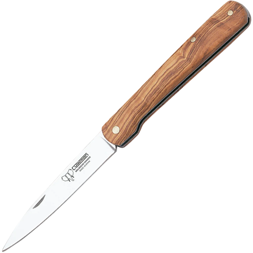 Cudeman Stilleto Pocket Knife with Olive Wood handle 408-L