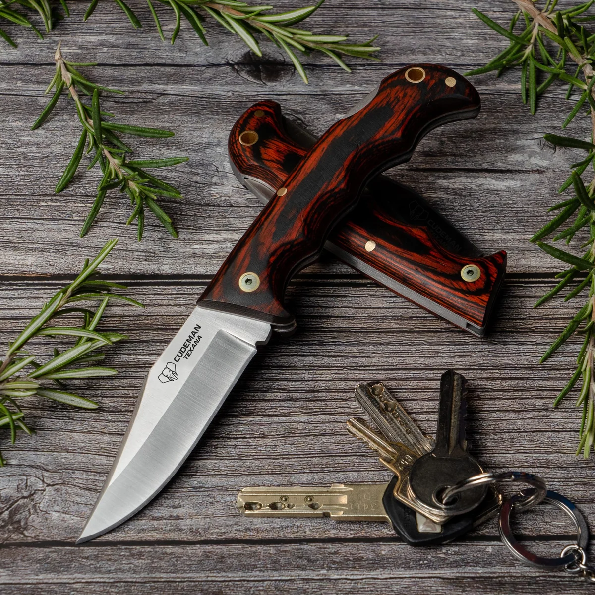 Cudeman Texana Pakkawood Pocket Knife - Image 2