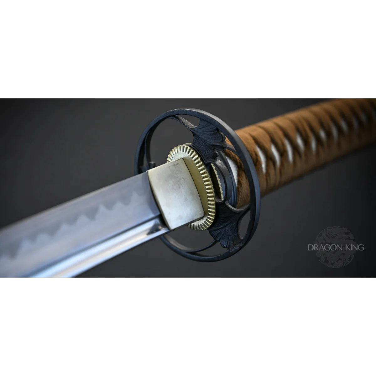 Dragon King Autumn Leaf Katana Forged - Image 5
