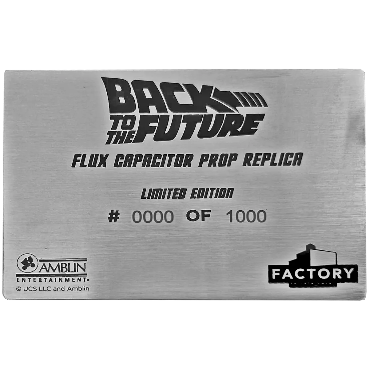 Factory Entertainment Back To The Future - Flux Capacitor Limited Edition Prop Replica - Image 5