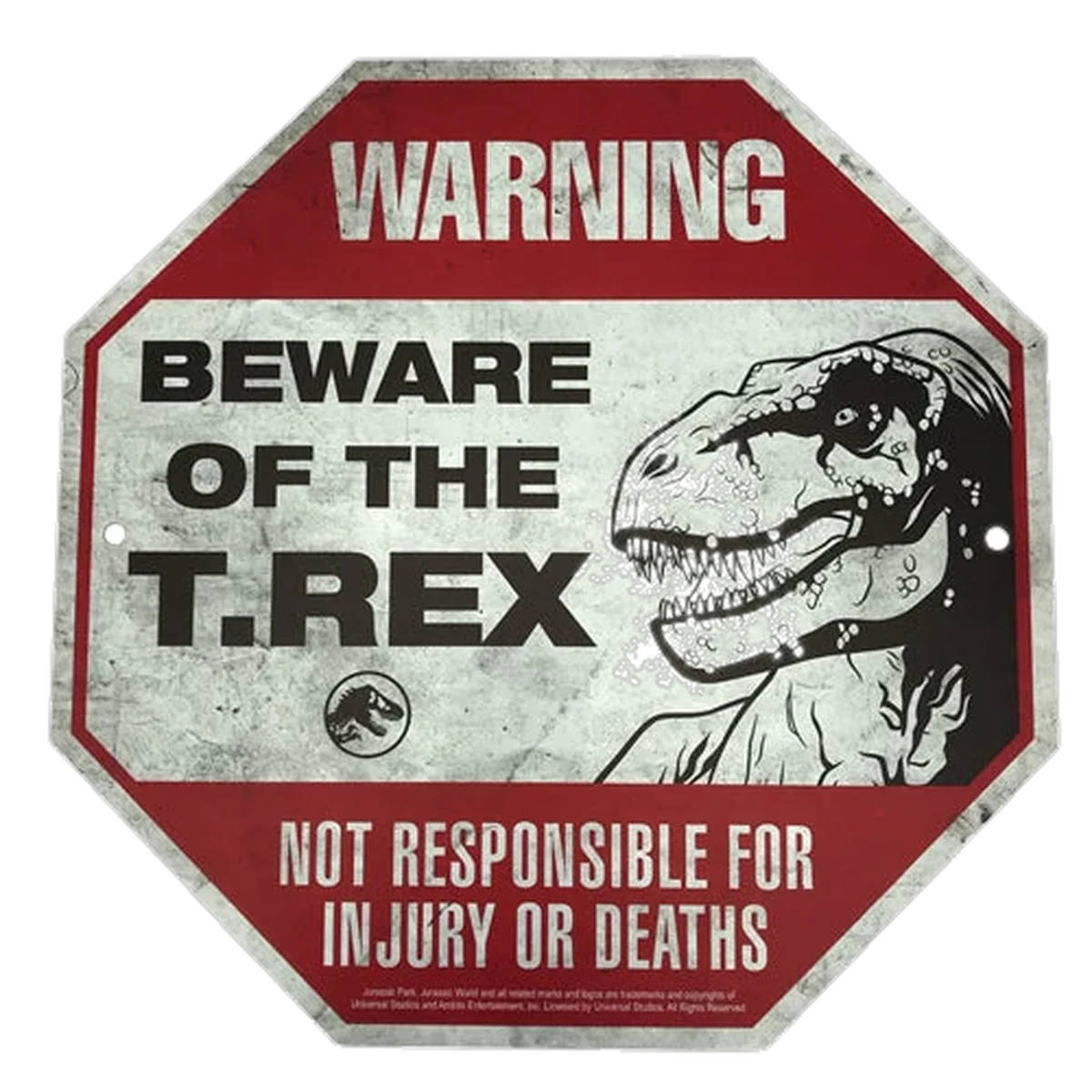 Factory Entertainment Jurassic World - Metal Warning Signs Scaled Prop Replica - Image 8