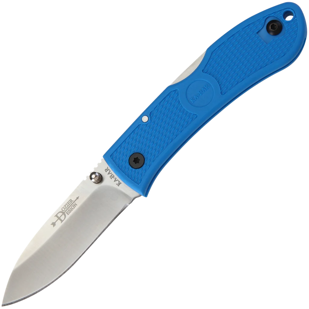 KA-BAR Dozier Folding Hunter-Blue-Black Clip