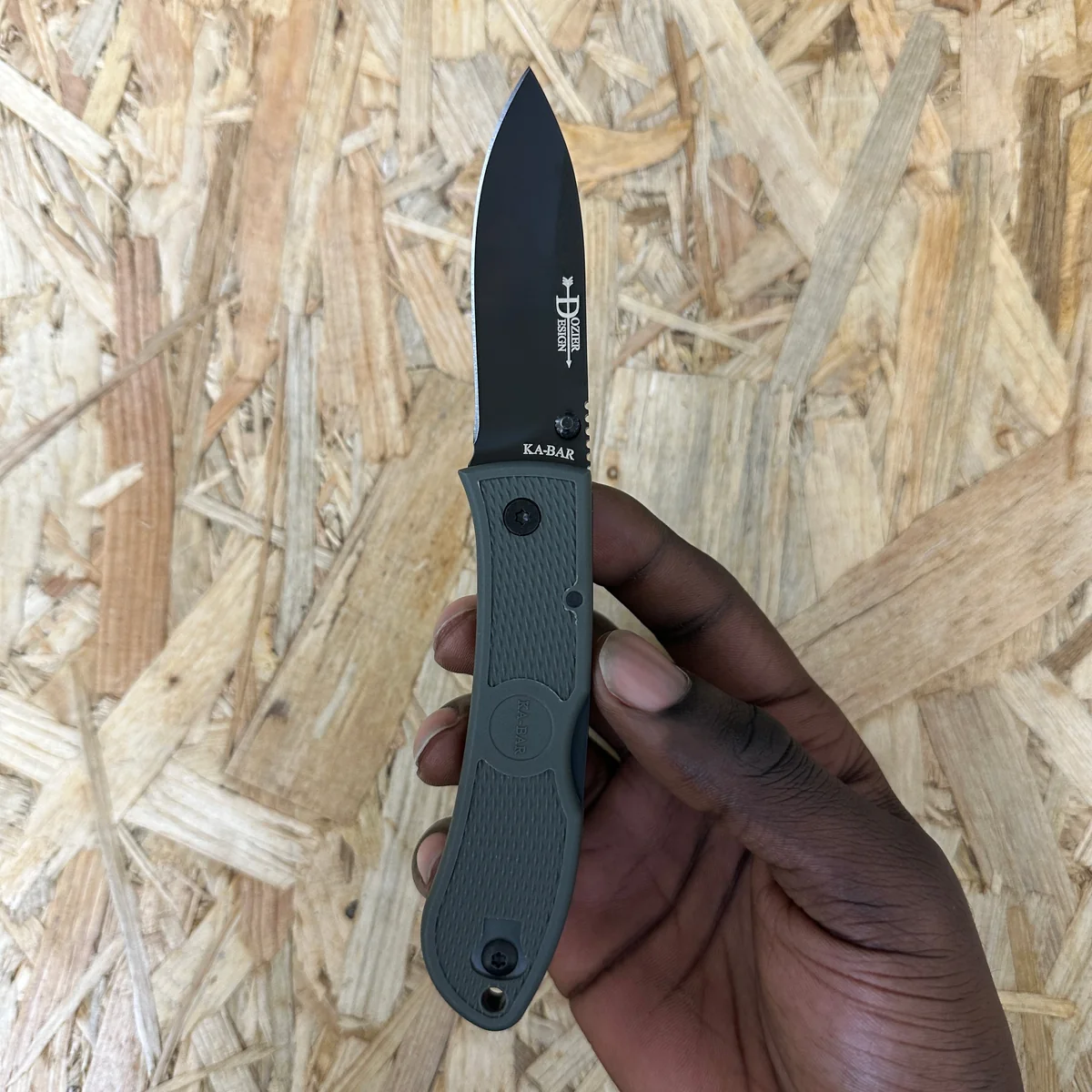 KA-BAR Dozier Folding Hunter-Foliage Green-Black Clip, Str - Image 2