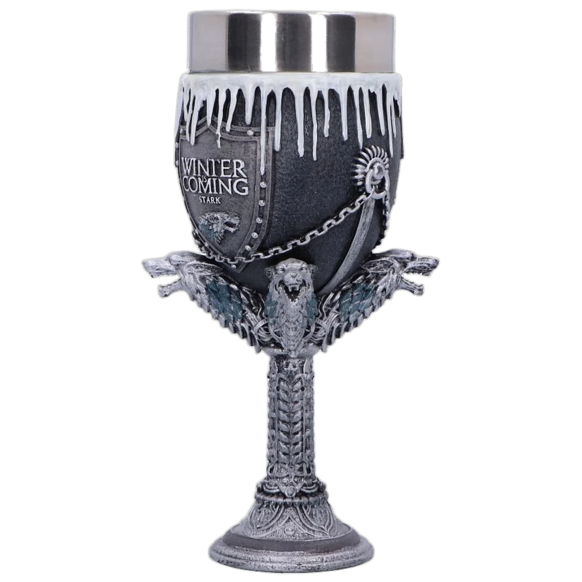 Nemesis Now Game of Thrones House Stark Goblet Wine Glass 17.5cm - Image 2