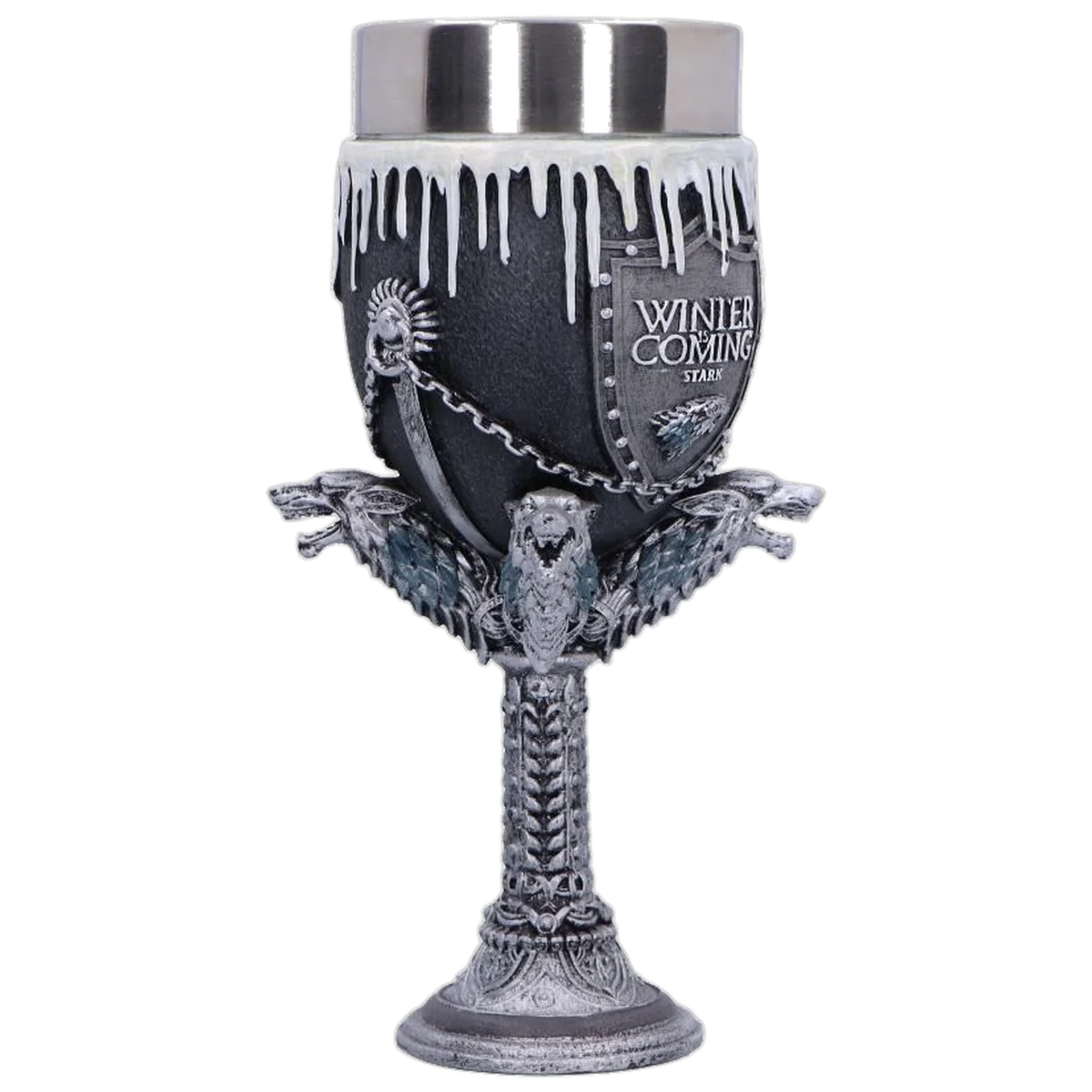 Nemesis Now Game of Thrones House Stark Goblet Wine Glass 17.5cm - Image 4